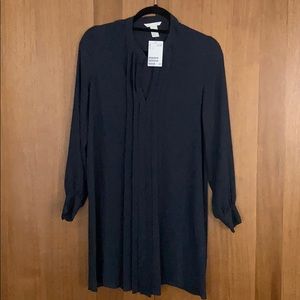 H&M sheer pleated dress